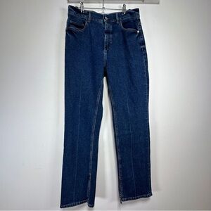 DL1961 Women's Straight Leg Jeans in Dark Blue Denim